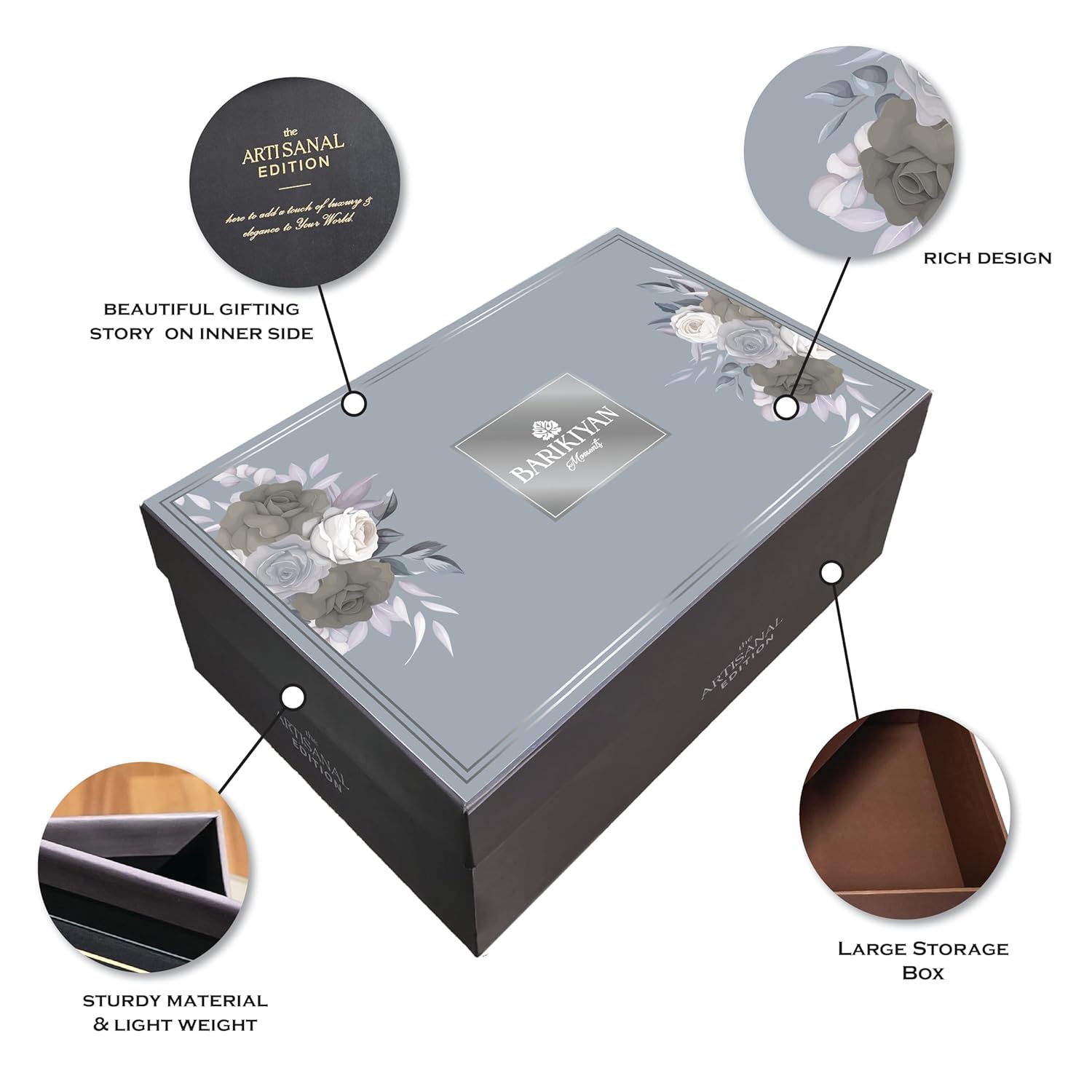 Silver Bouquet Premium Gift Box