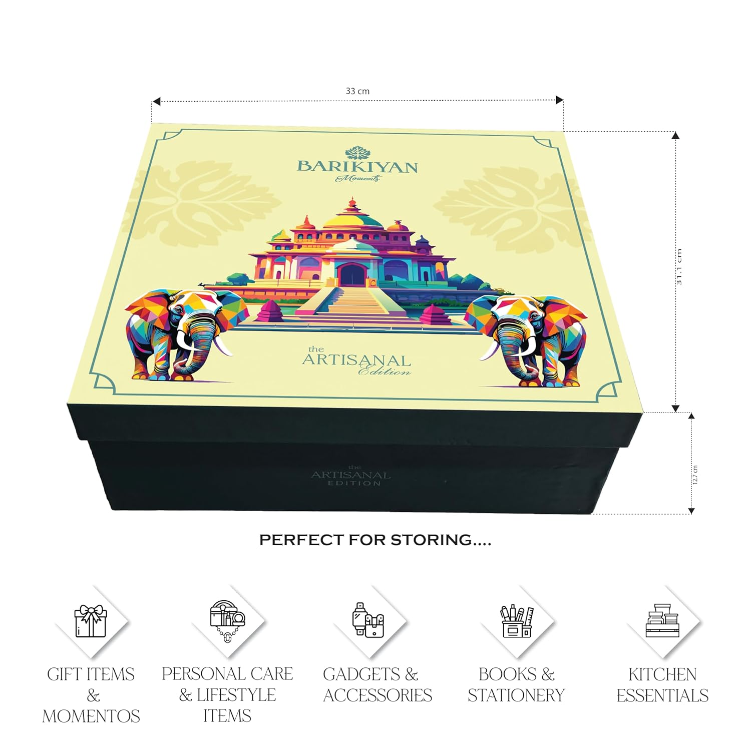 Set of 2 Artistic, Gift cum Storage Box