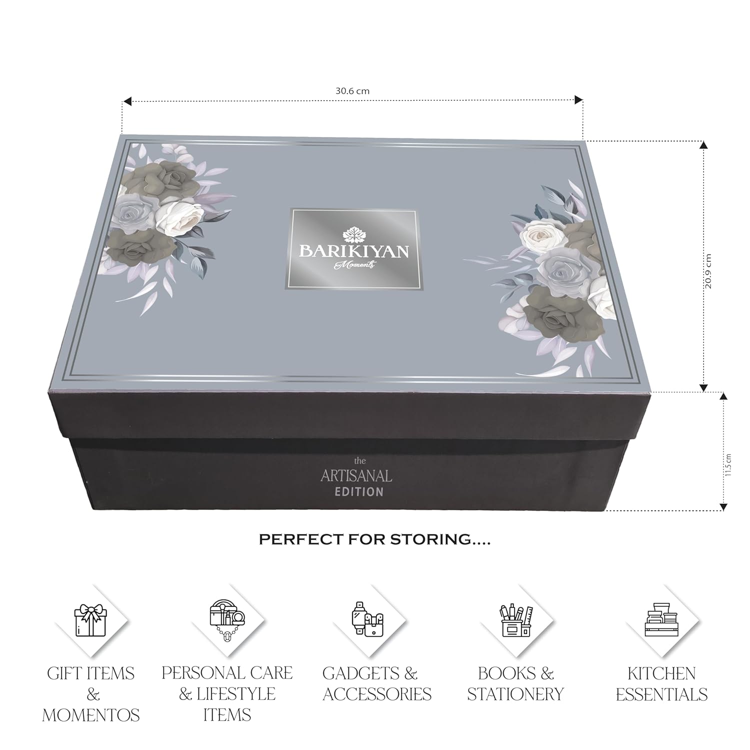 Silver Bouquet Premium Gift Box