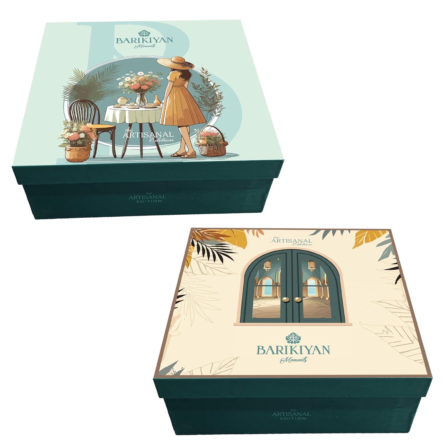 Set of 2 Artistic, Gift cum Storage Box