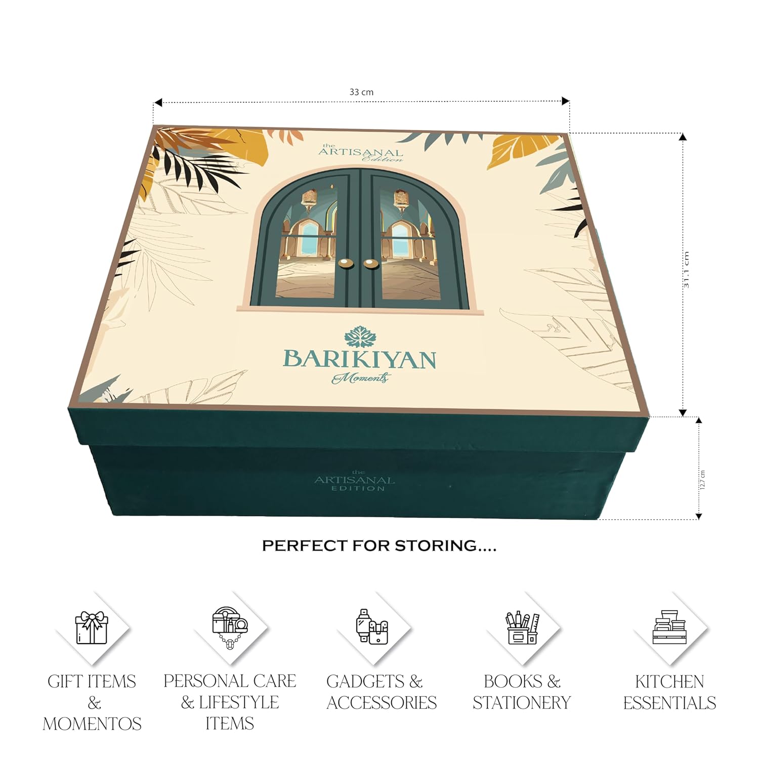 Set of 2 Artistic, Gift cum Storage Box