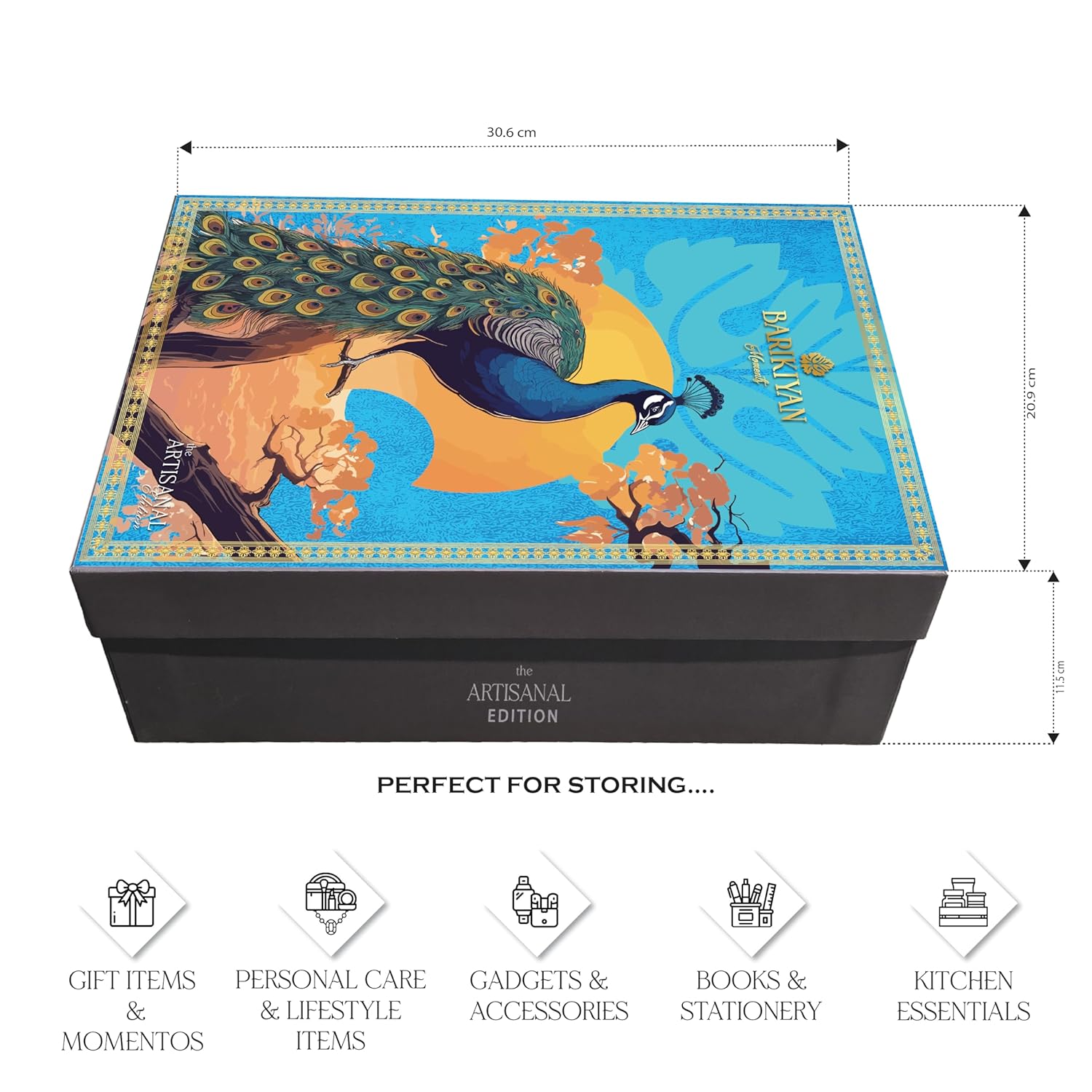 Set of 2 Artistic, Gift cum Storage Box