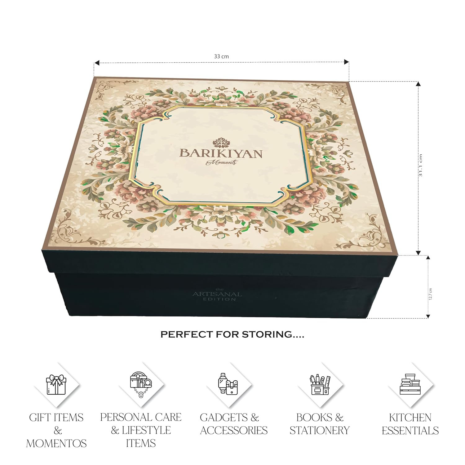 Set of 2 Artistic, Gift cum Storage Box