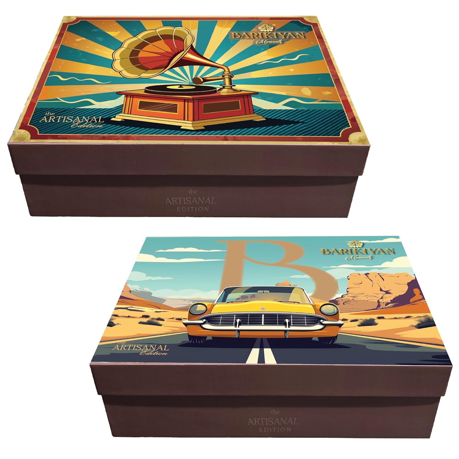 Set of 2 Artistic, Gift cum Storage Box