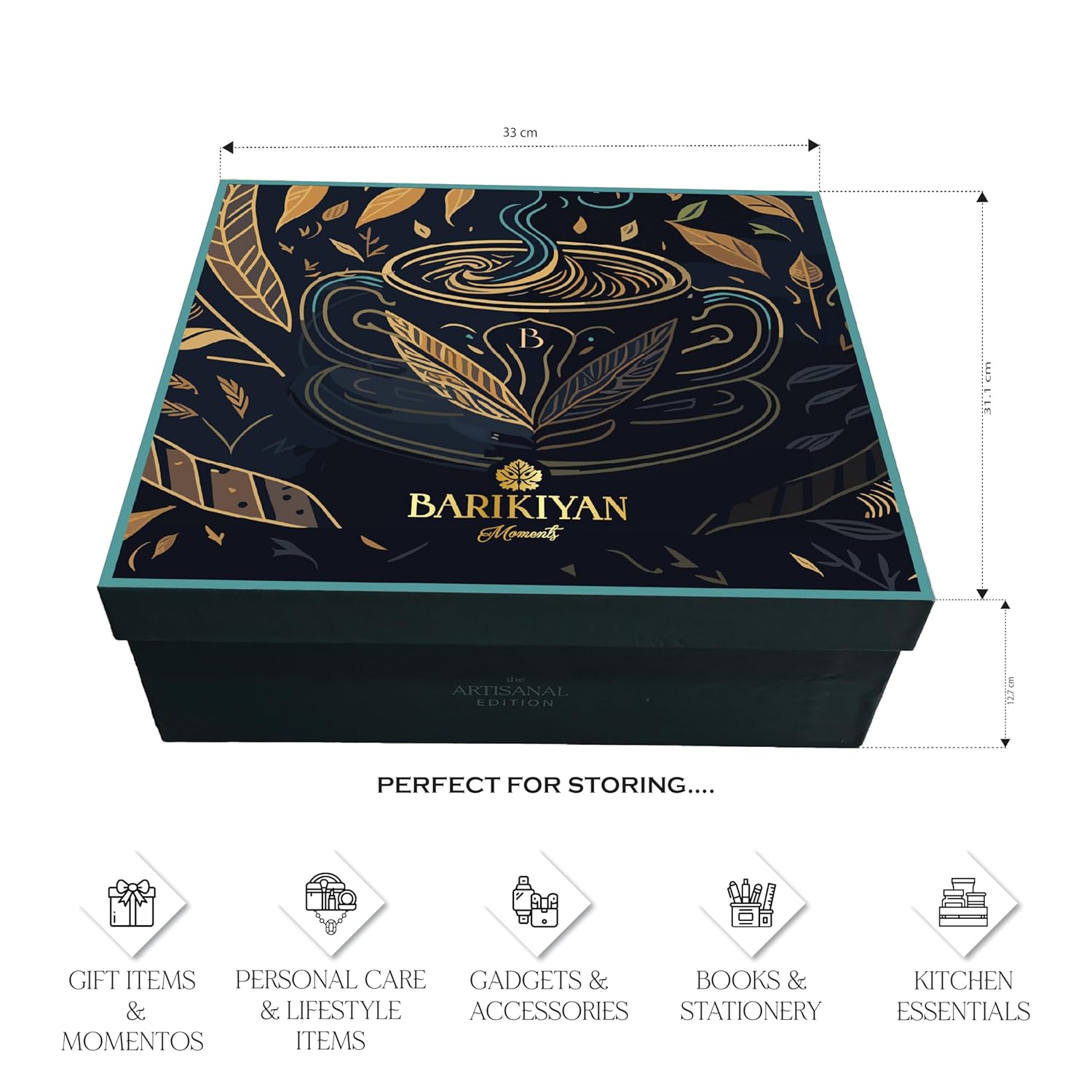 Set of 2 Artistic, Gift cum Storage Box