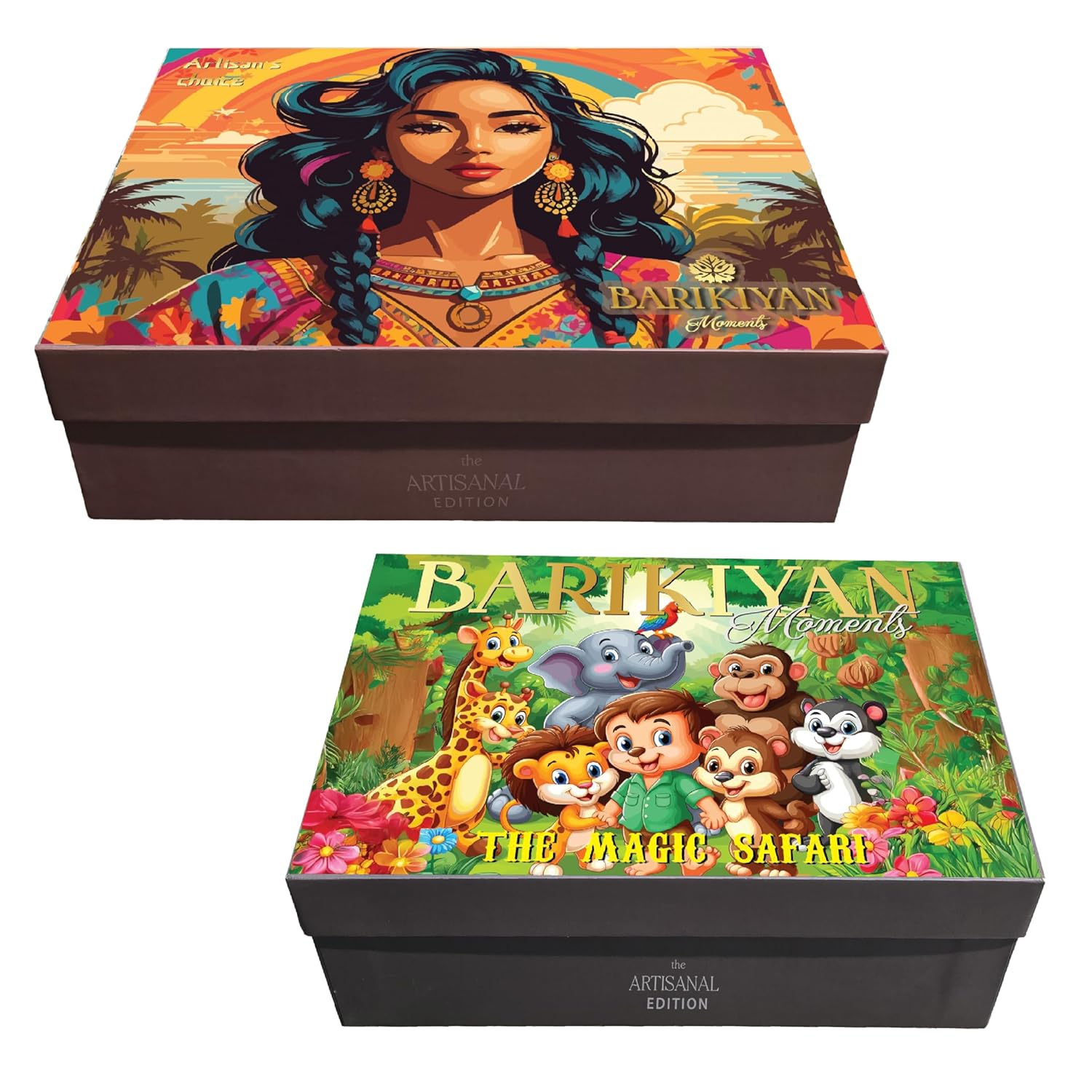 Set of 2 Artistic, Gift cum Storage Box