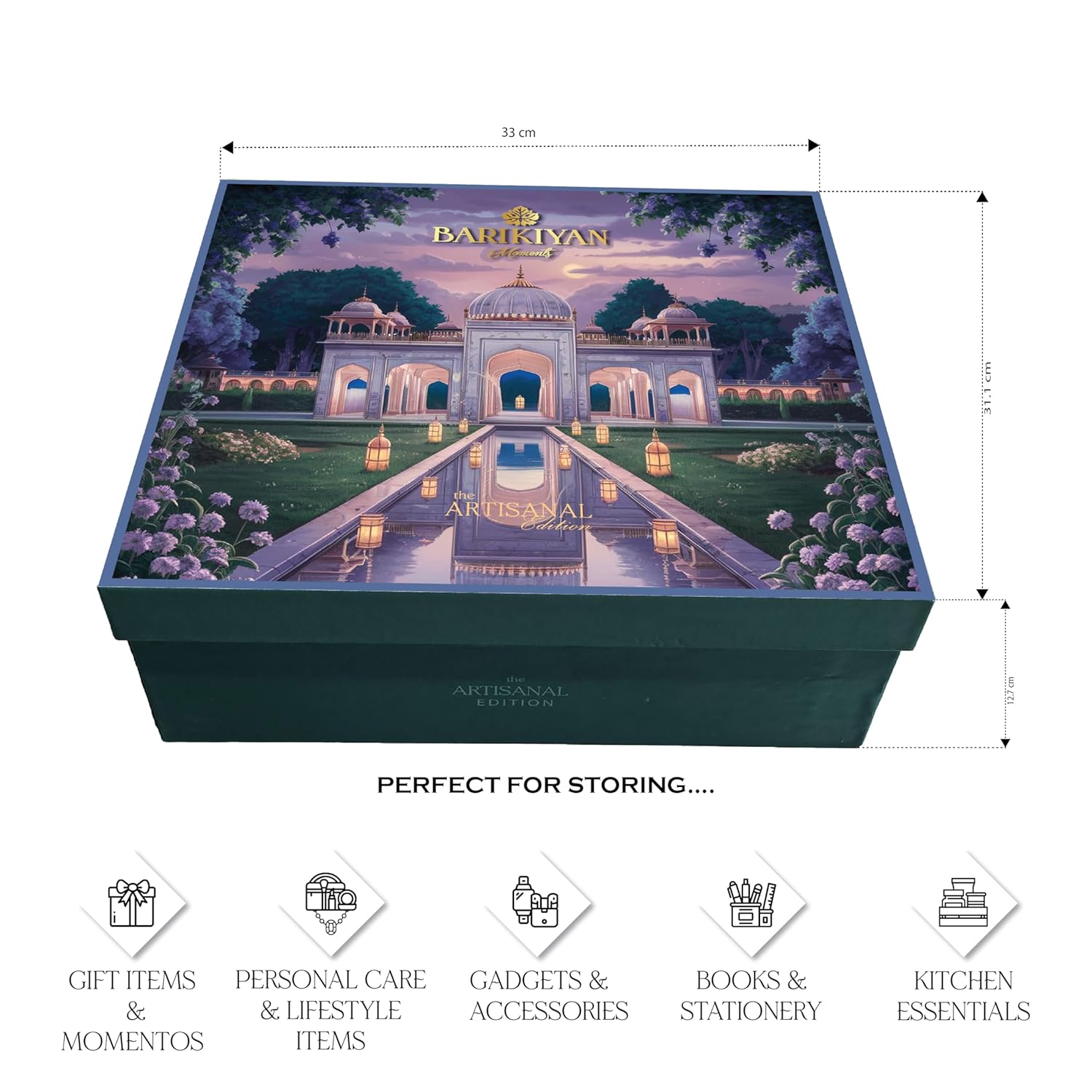 Set of 2 Artistic, Gift cum Storage Box