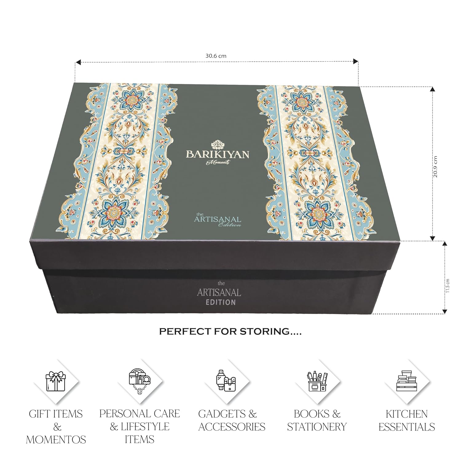 Set of 2 Artistic, Gift cum Storage Box