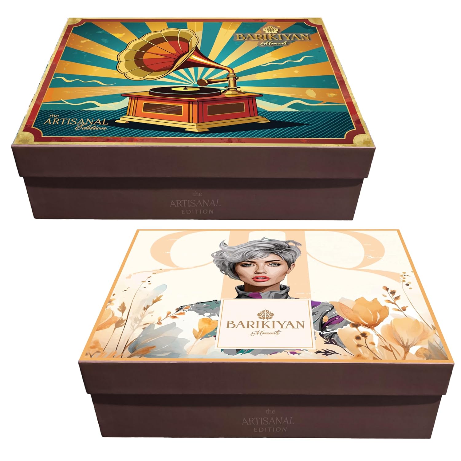 Set of 2 Artistic, Gift cum Storage Box