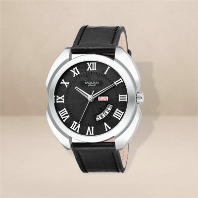 Barikiyan Moments Legacy Roman Dial Day-Date Watch for Men