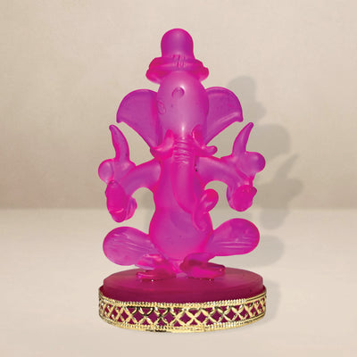 Barikiyan Moments – Divine Two-Sided Pink Ganesh Sculpture