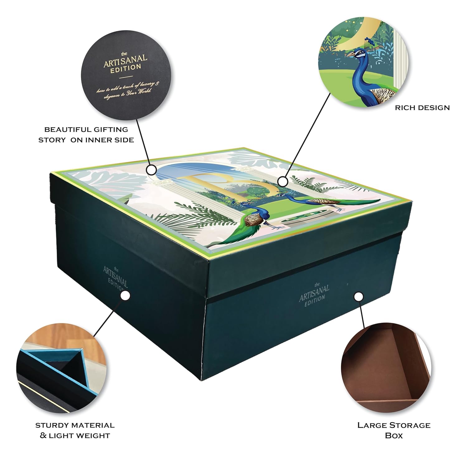 Twin Peacock Premium Gift Box