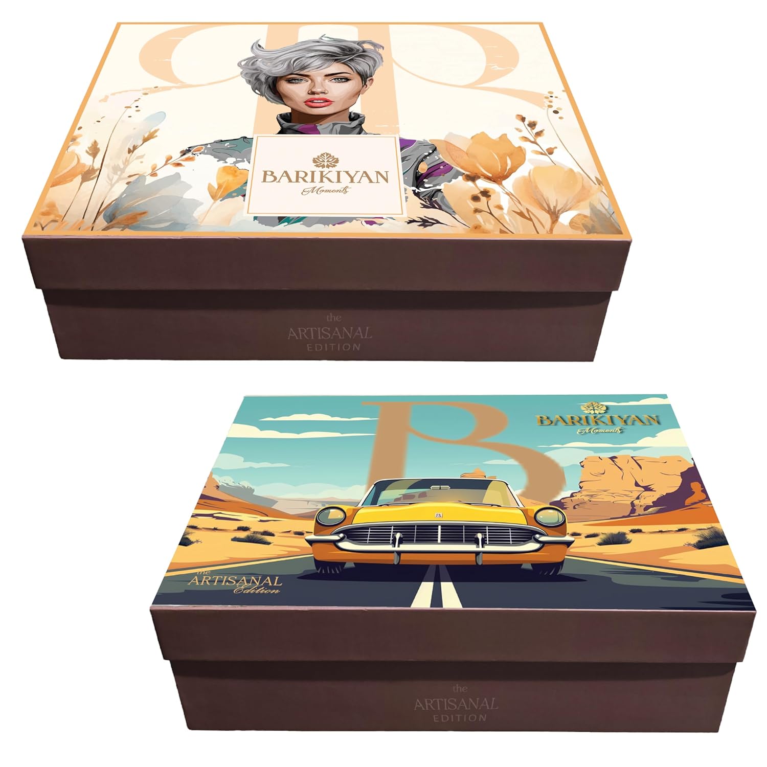 Set of 2 Artistic, Gift cum Storage Box