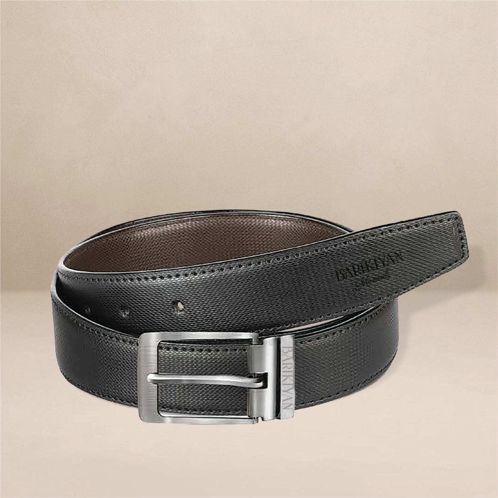 Barikiyan Moments Classic Reversible Leather Belt – Black & Brown