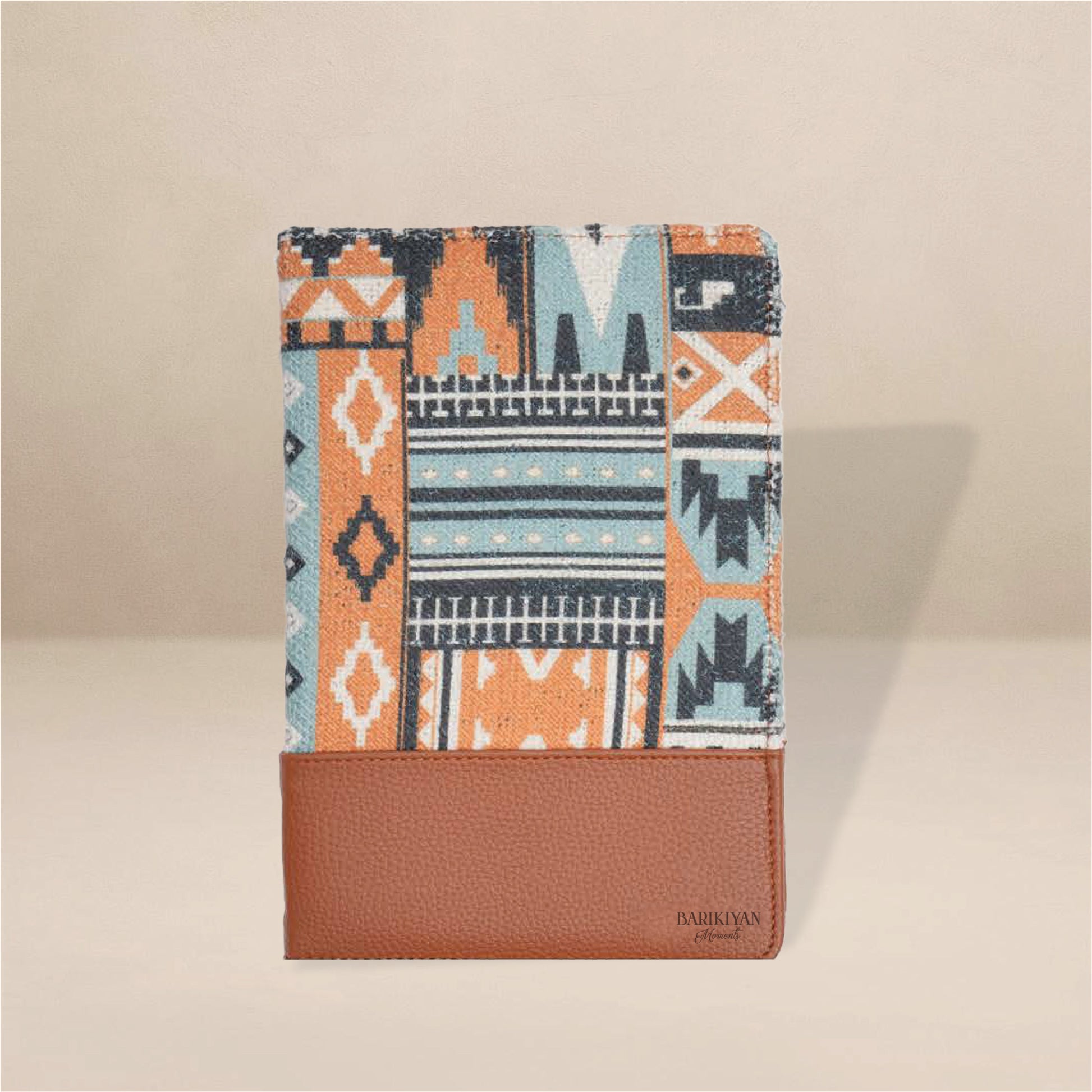 Barikiyan Moments Tribal-Inspired Fabric & Faux Leather Diary