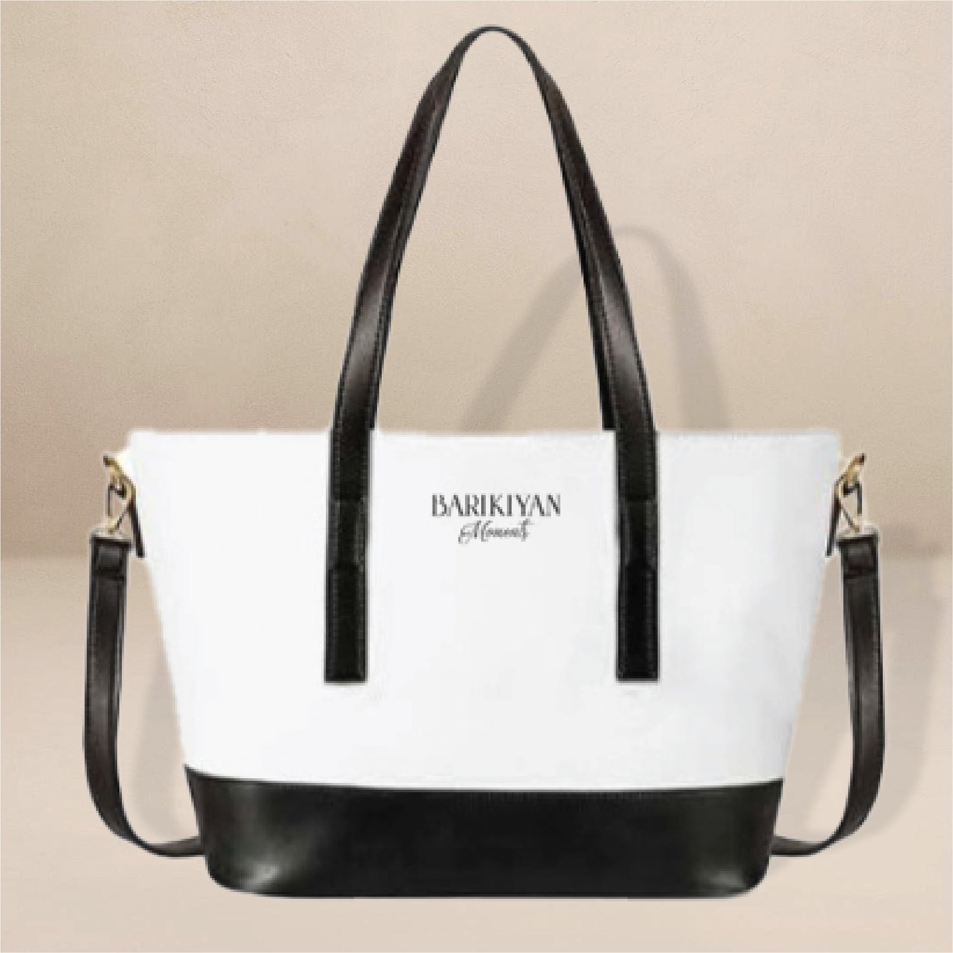 Barikiyan Moments White & Black Women Handbag