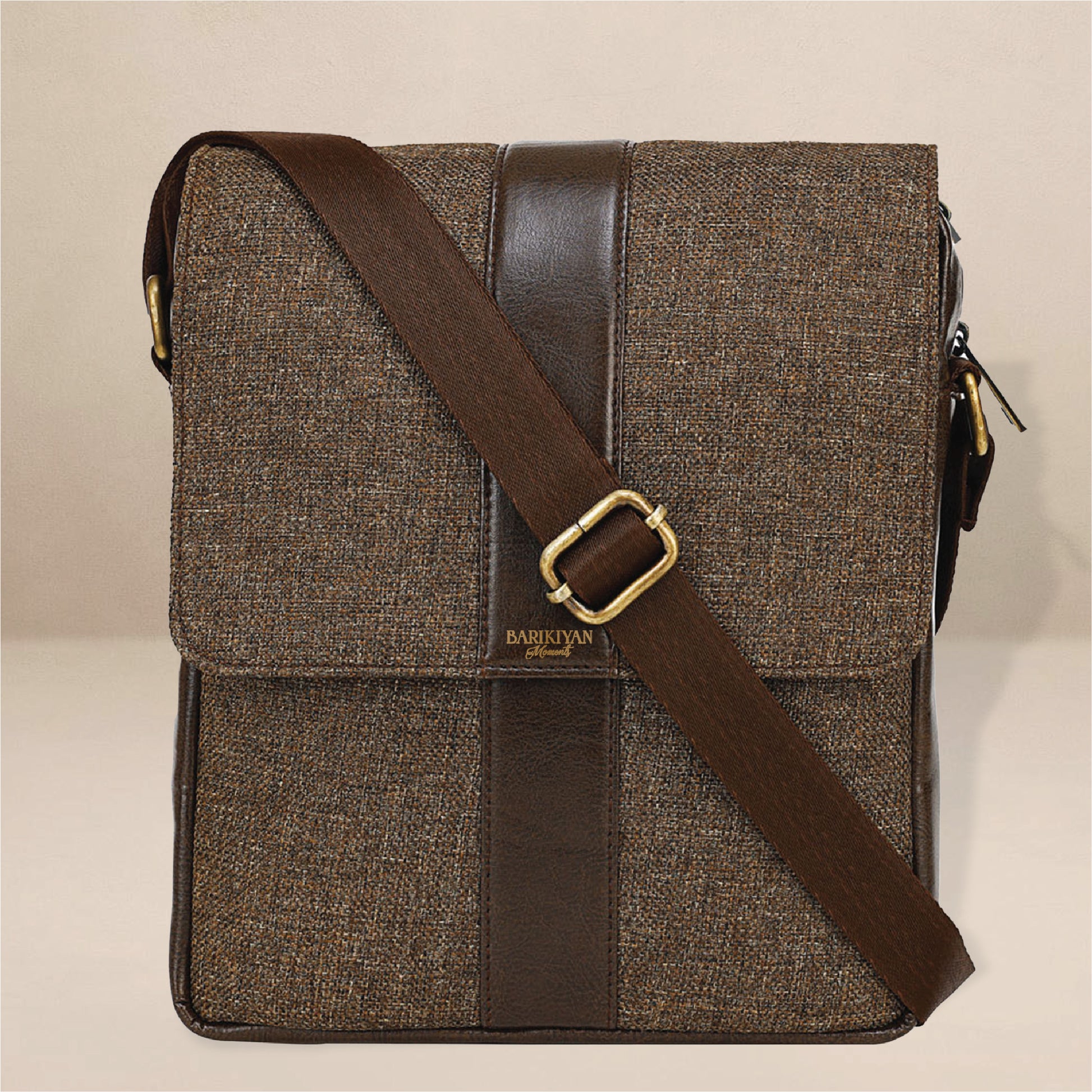 Barikiyan Moments Brown Messenger Bag