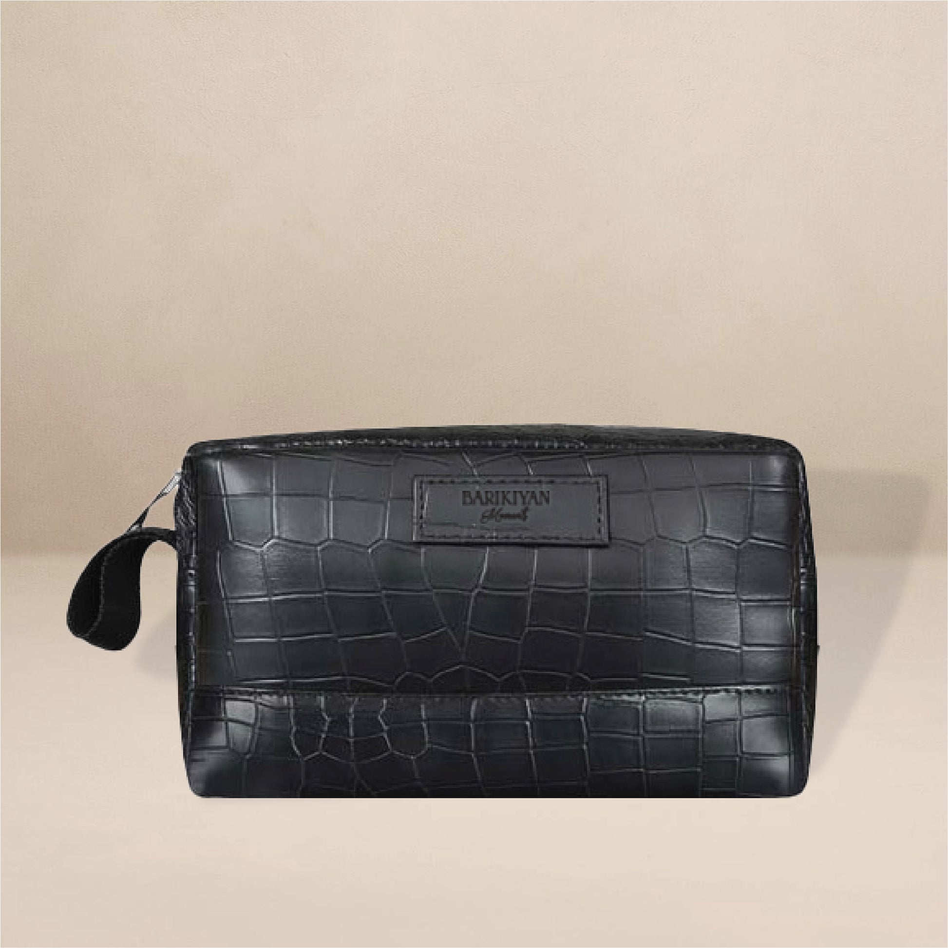 Barikiyan Moments Black Croco Travel Kit Pouch