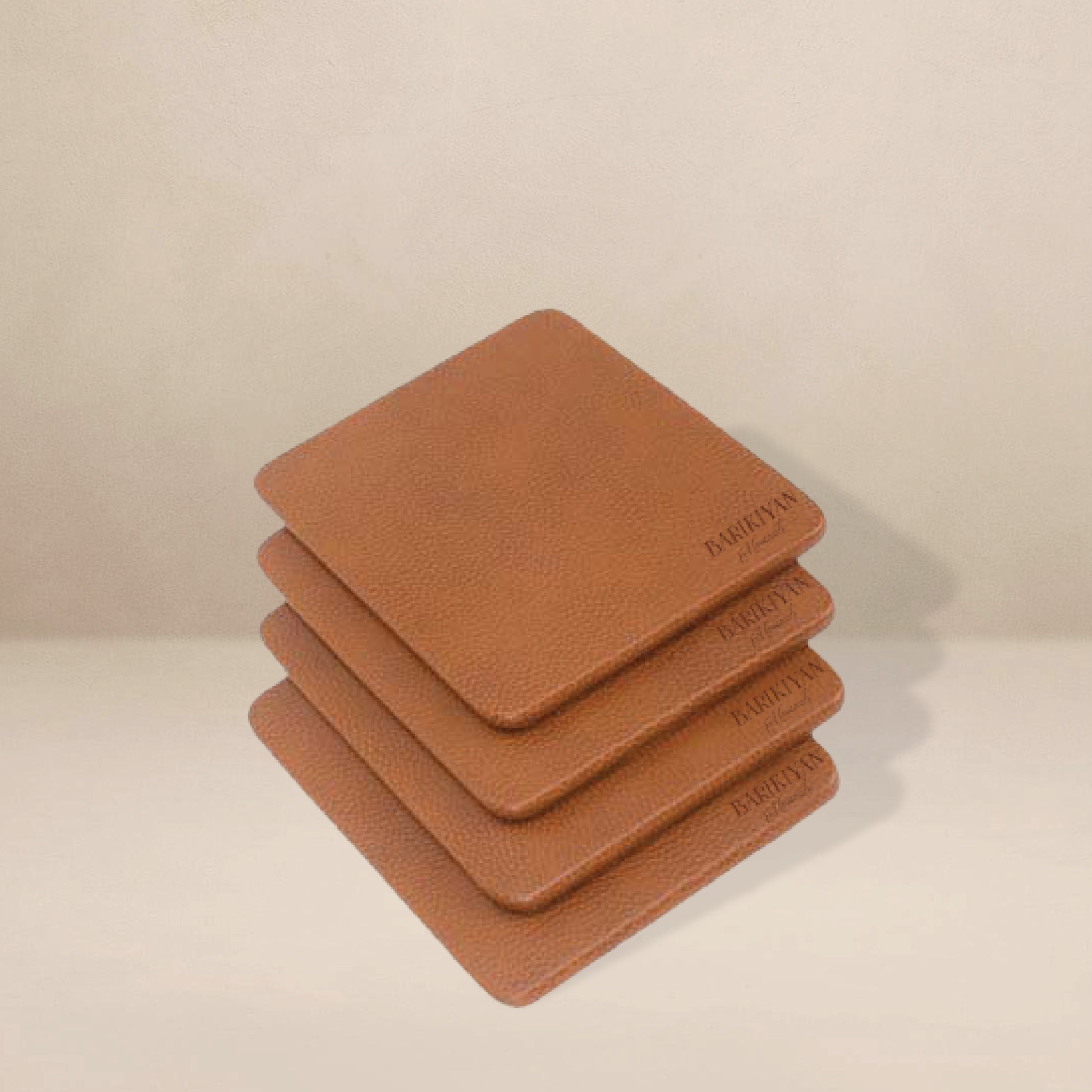 Barikiyan Moments Leather Coasters Set of 4