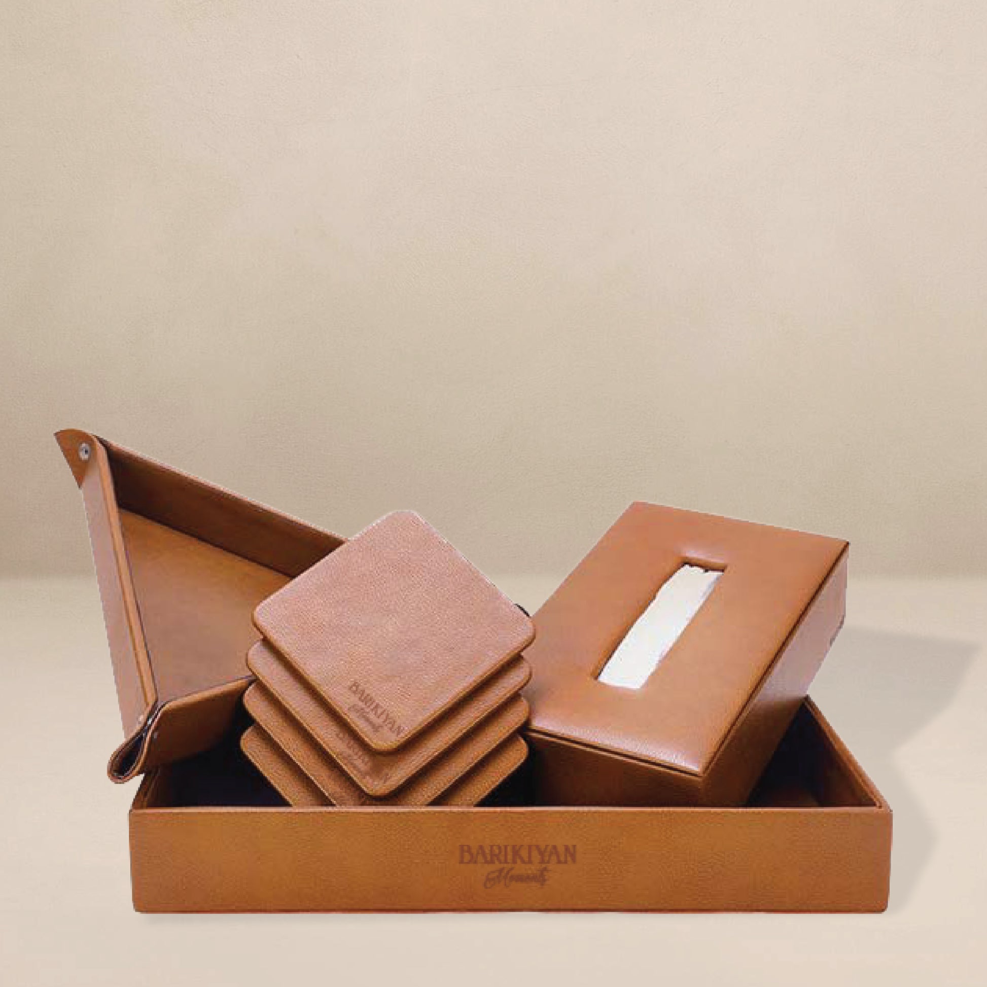 Barikiyan Moments Elegant Leather Home Décor Set