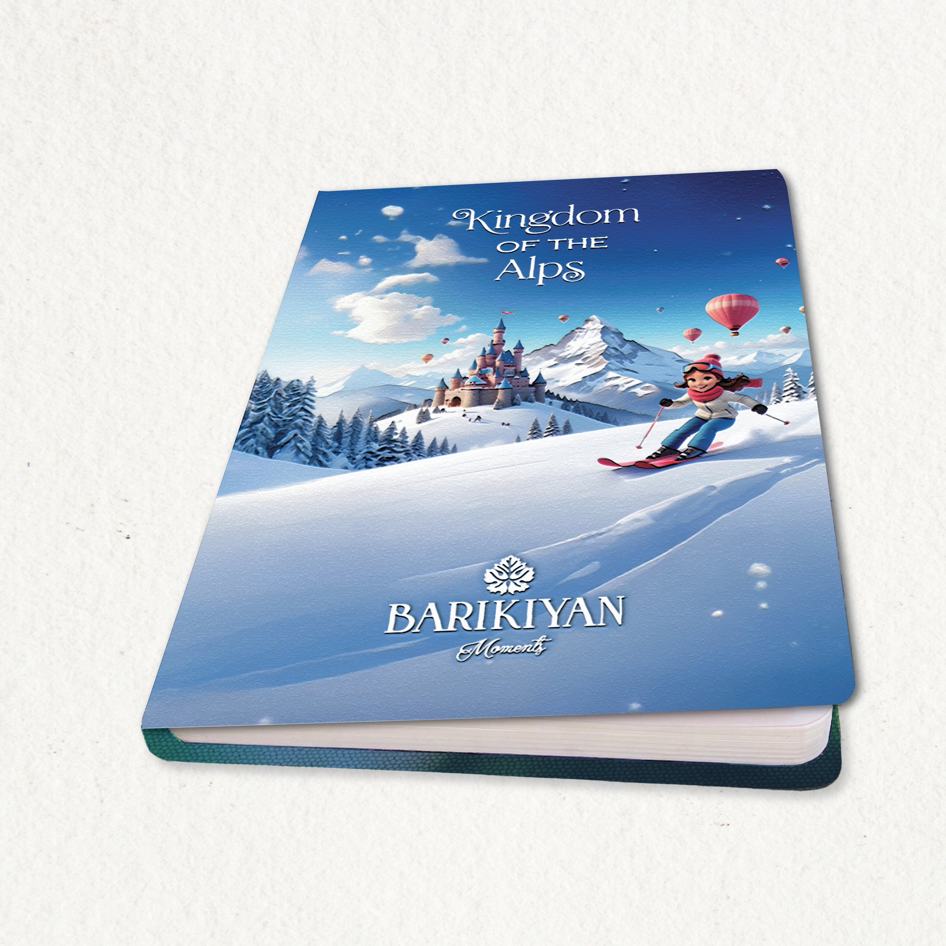 HARDBOUND NOTEBOOK/DIARY WITH BOOKMARK - KINGDOM OF THE ALPS