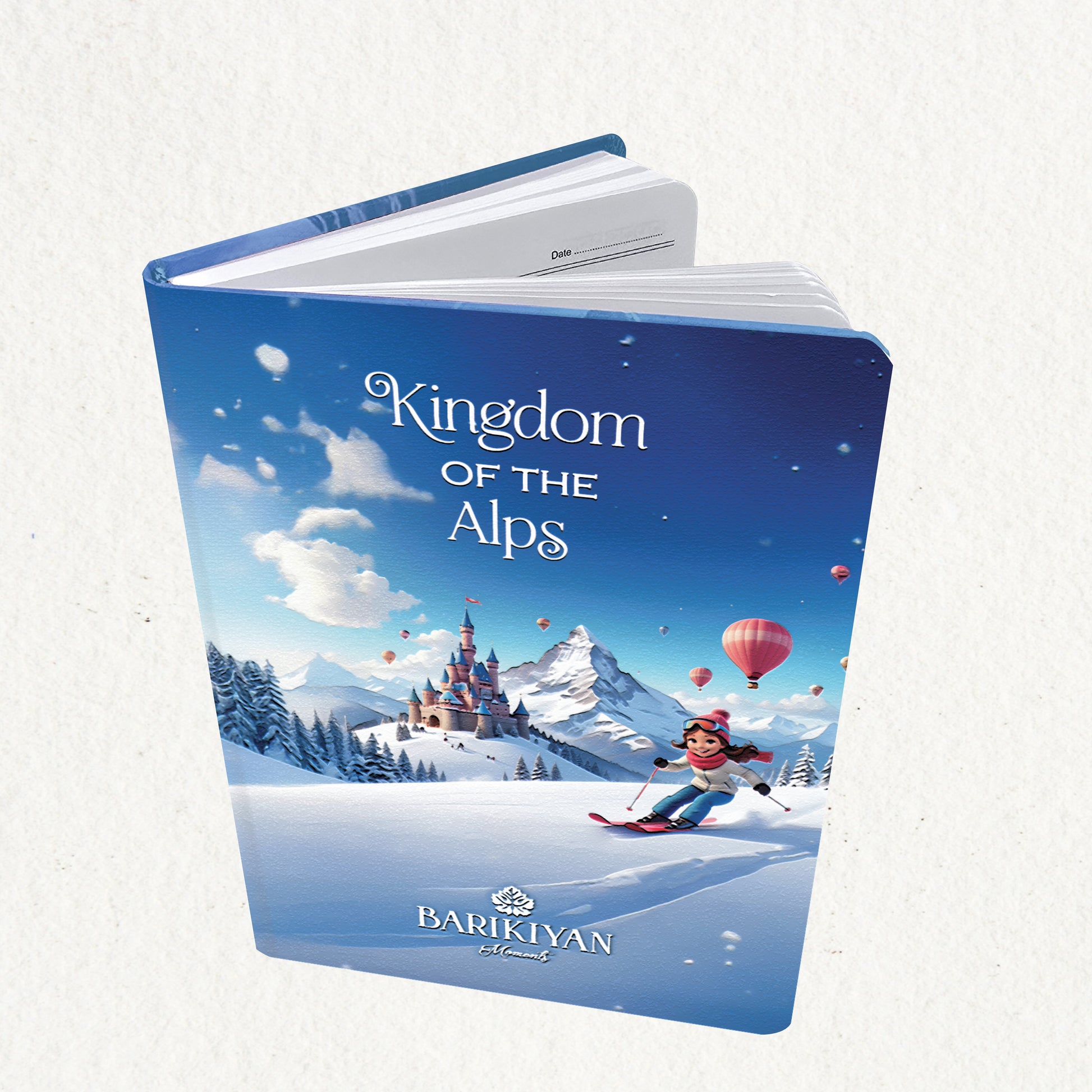 HARDBOUND NOTEBOOK/DIARY WITH BOOKMARK - KINGDOM OF THE ALPS