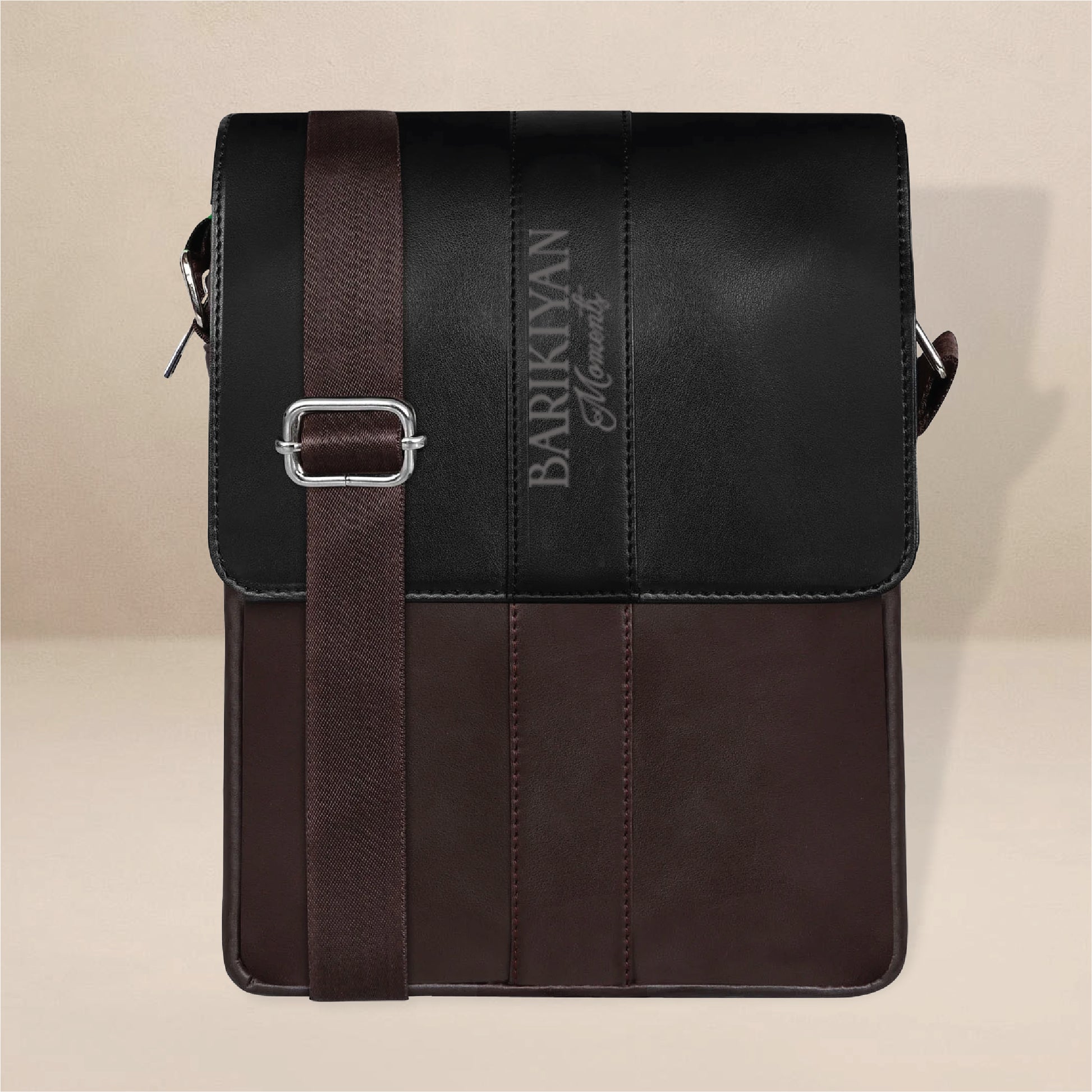Barikiyan Moments Premium Leather Messenger Sling Bag