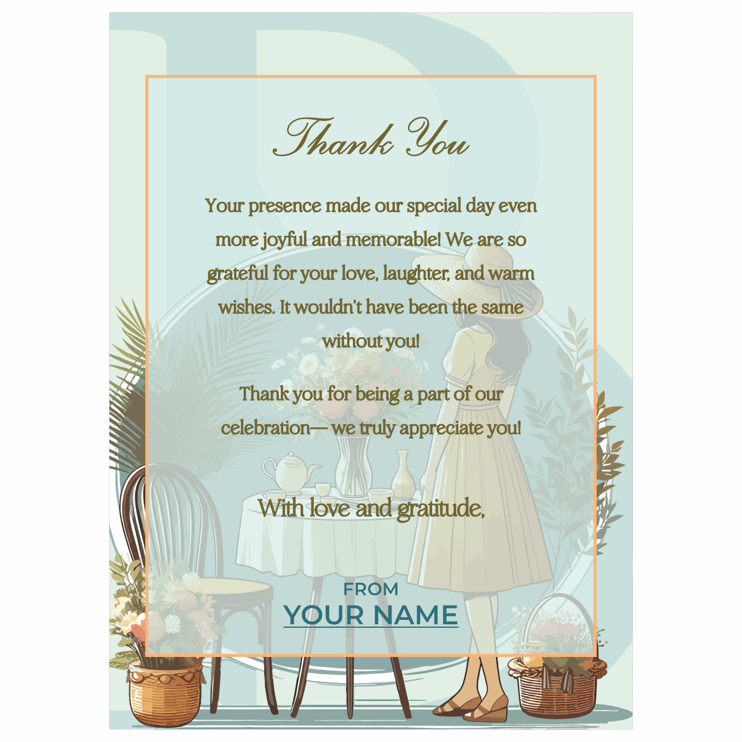 RETURN FAVOUR_THANK YOU FOR VISTING Gift Card