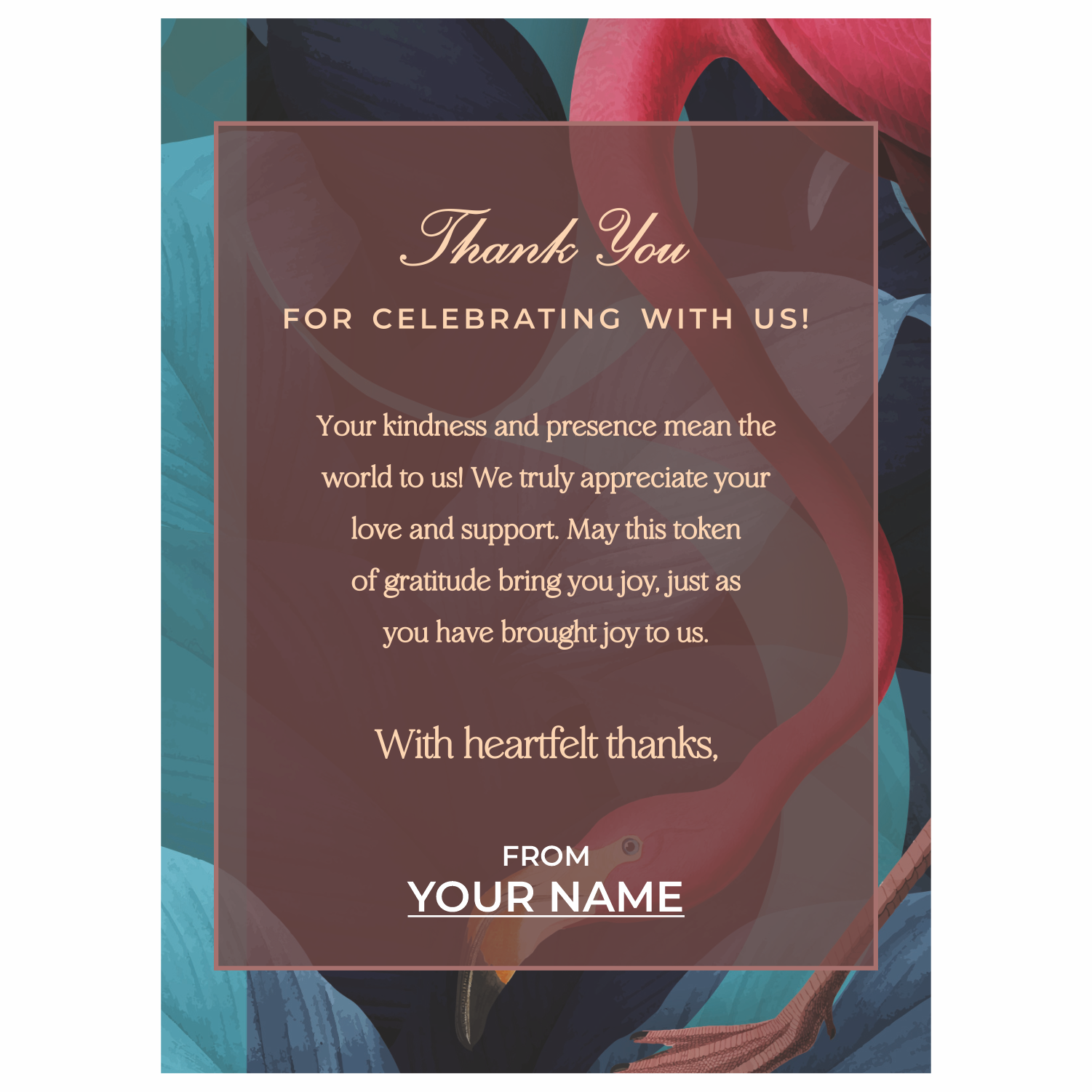 RETURN FAVOUR_THANK YOU FOR VISTING Gift Card