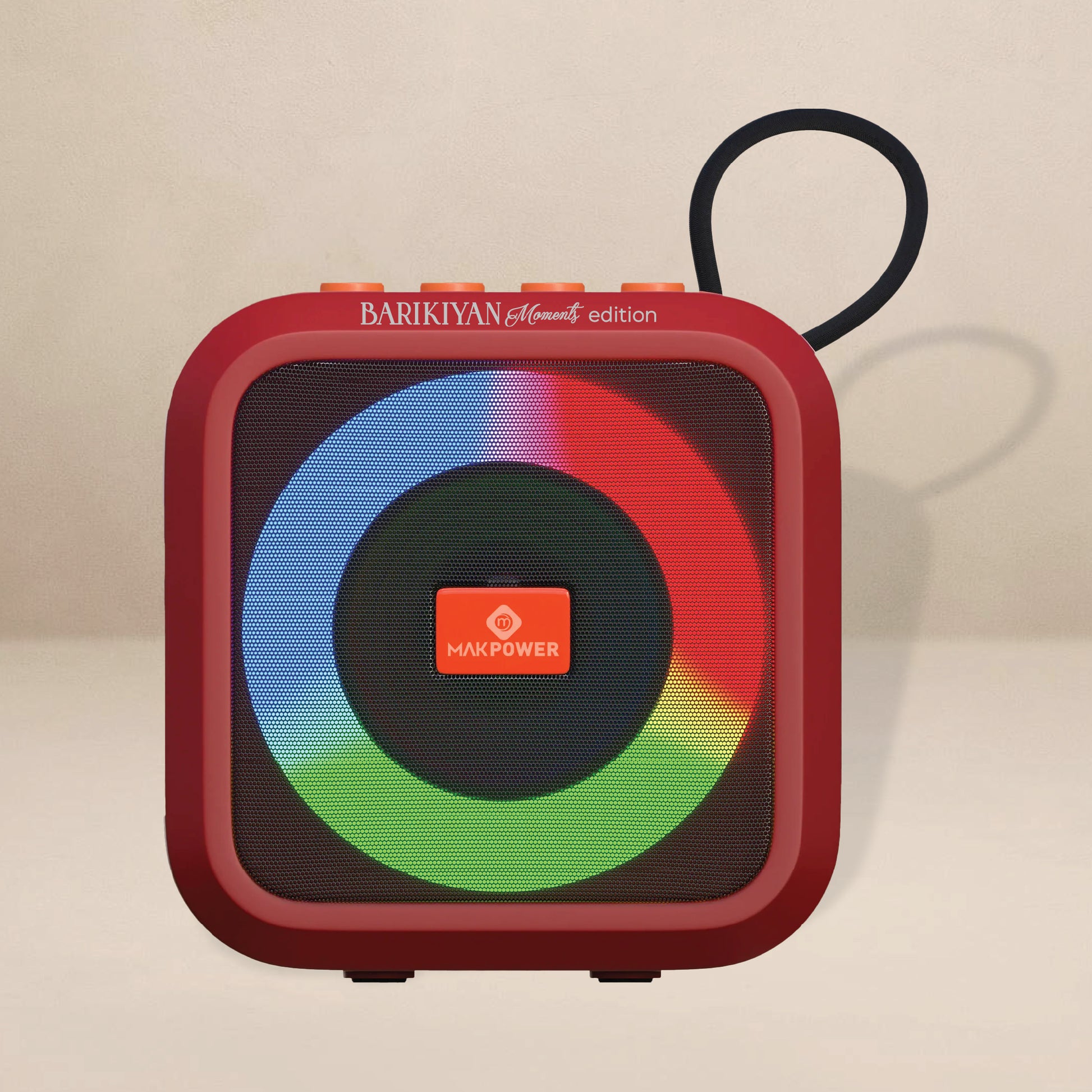 Barikiyan Moments Mini Bluetooth Speaker – LED Glow & Crisp Sound for Every Moment