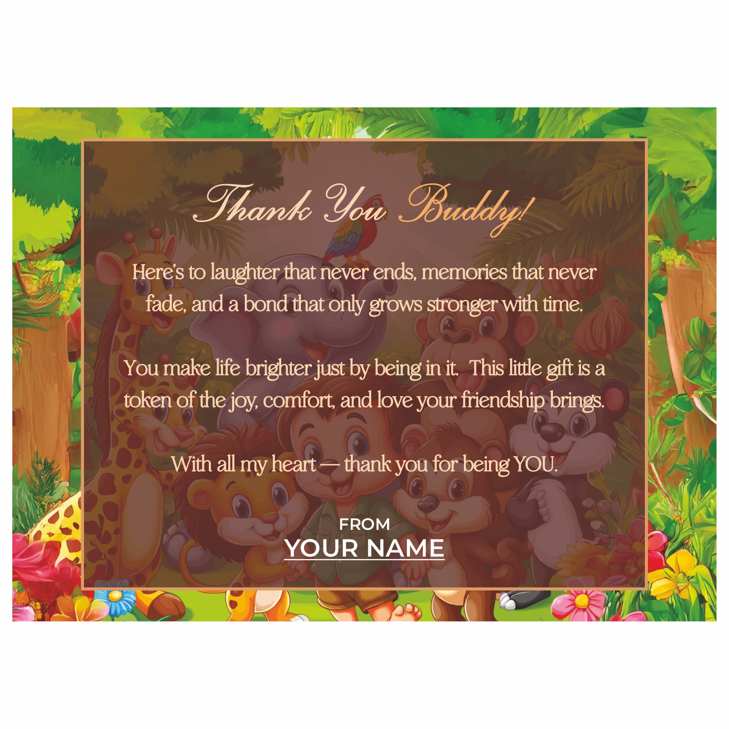 THANK YOU BUDDY Gift Card