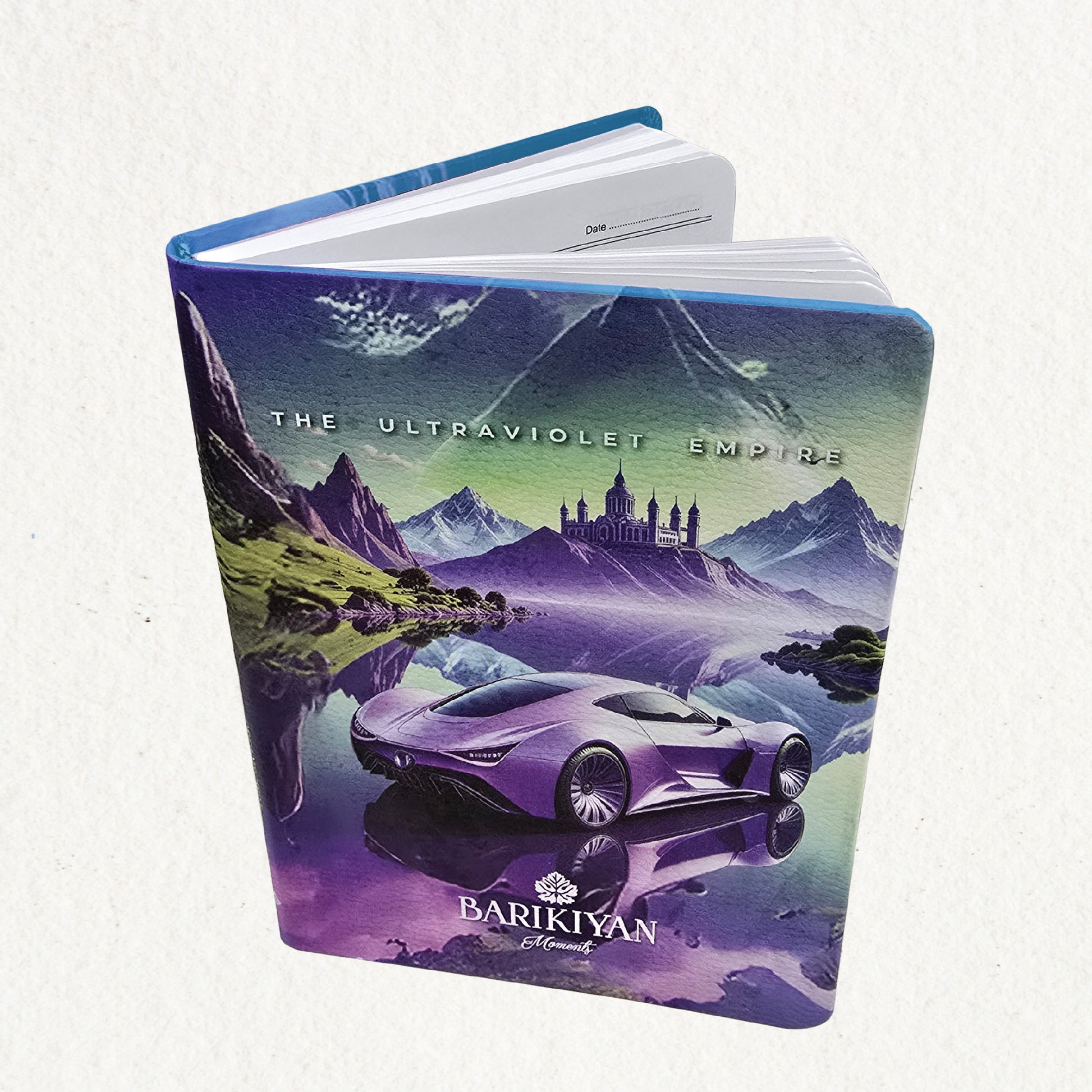 HARDBOUND NOTEBOOK/DIARY WITH BOOKMARK - THE ULTRAVIOLET EMPIRE