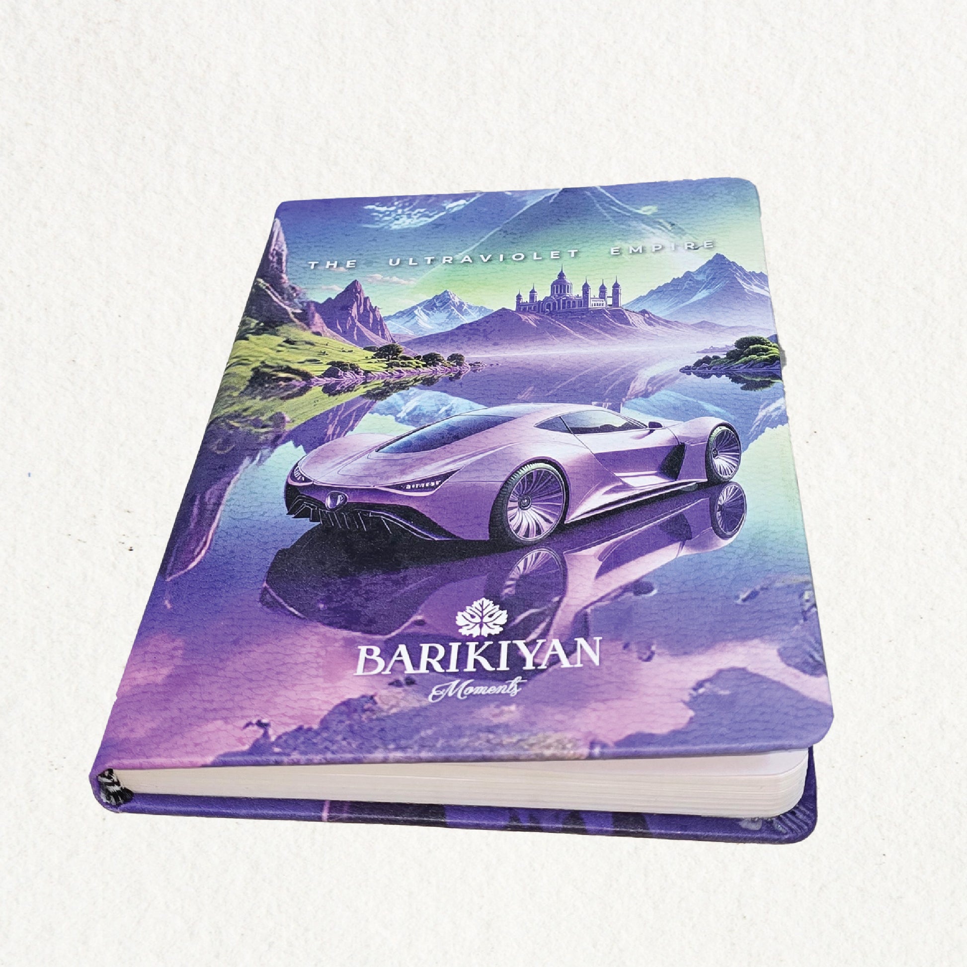 HARDBOUND NOTEBOOK/DIARY WITH BOOKMARK - THE ULTRAVIOLET EMPIRE