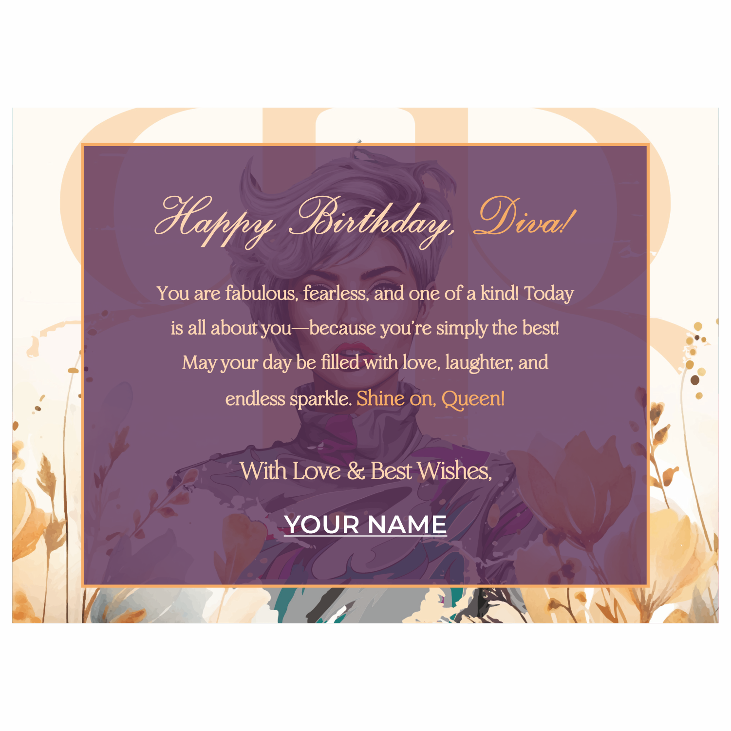 WOMAN'S HAPPY BIRTHDAY Gift Card