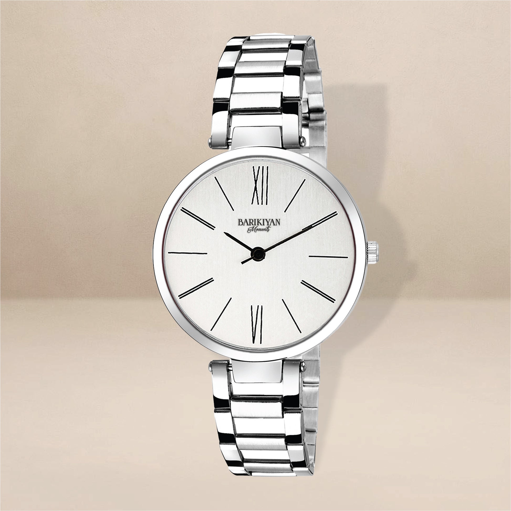 Barikiyan Moments Classic Silver Stainless Steel Women's Watch