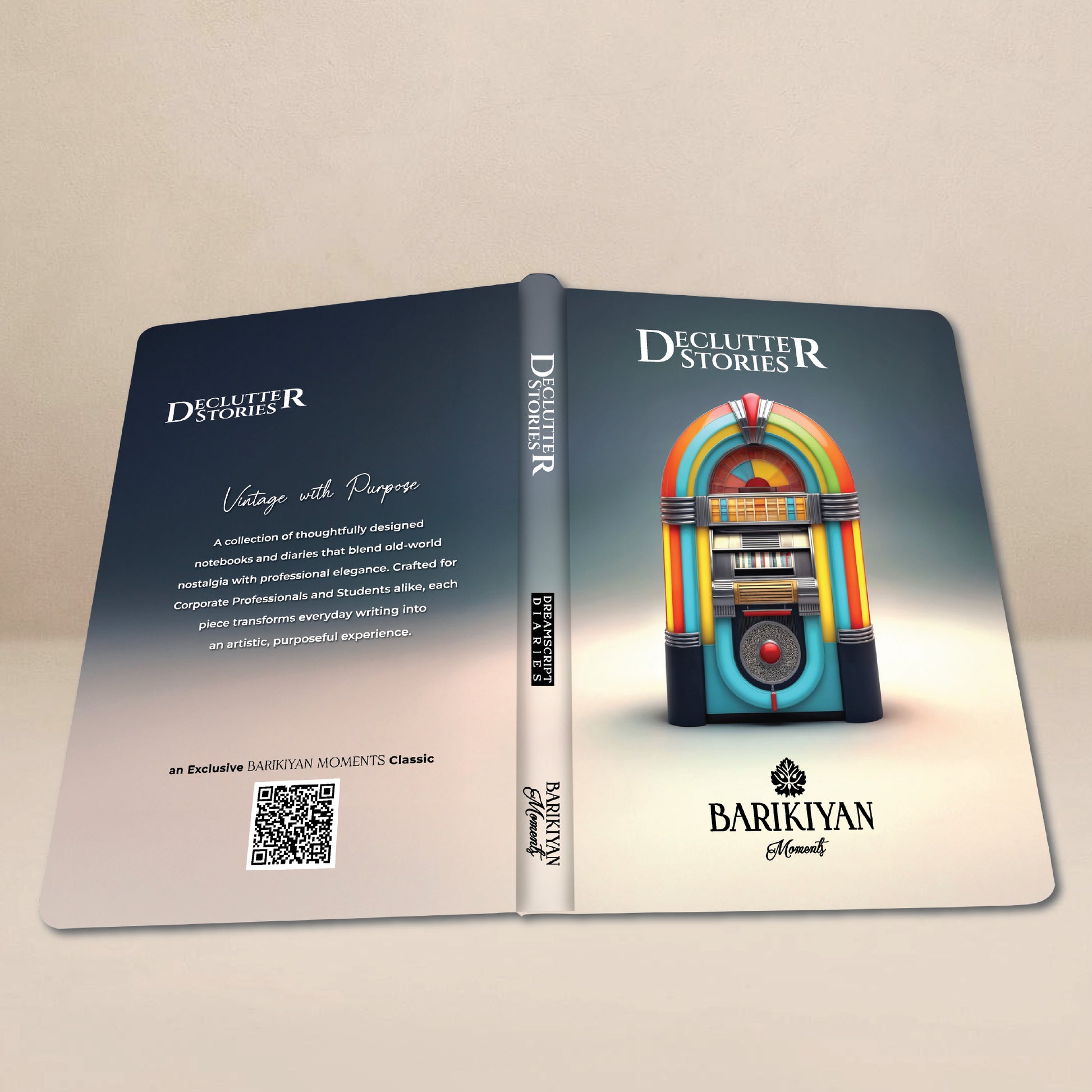 Barikiyan Moments “Declutter Stories” Hardcover Retro Reflection Diary